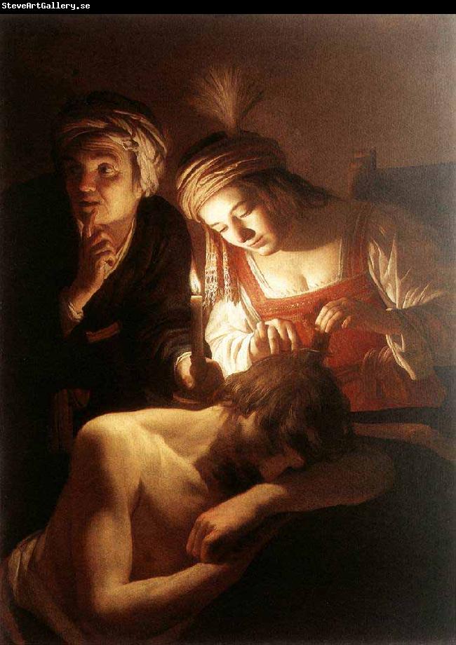 Gerard van Honthorst Samson and Delilah